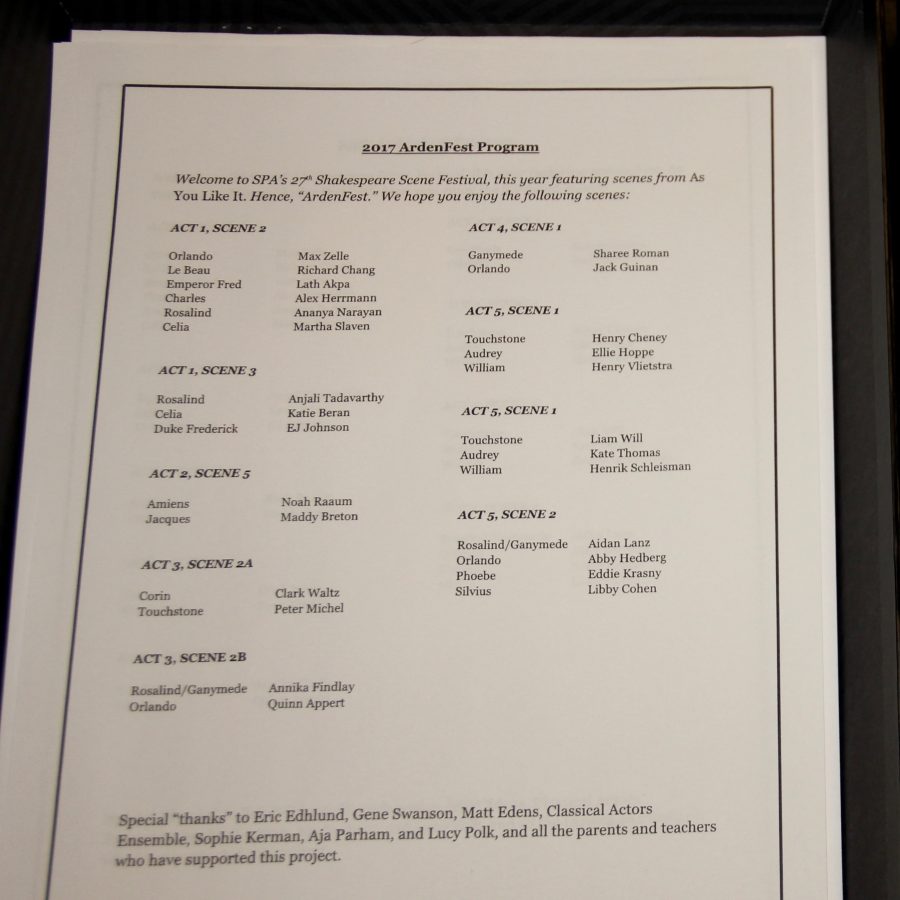 Arden Fest performers spotlight scenes from As You Like It The Rubicon