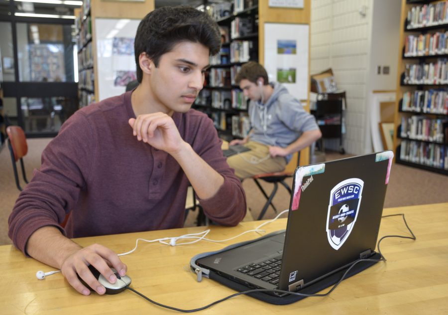 "My friends all gather here [in the library] for some reason." - Husaam Qureishy said.