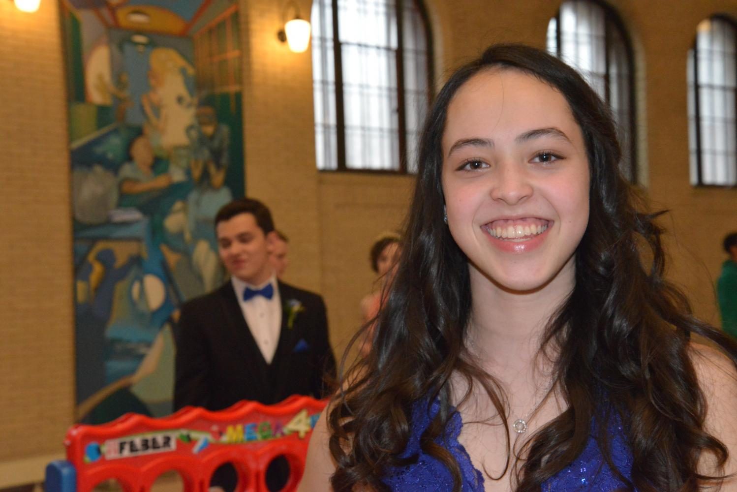 Junior Maya Shrestha wore her hair in soft curls to prom when she was in 9th grade.