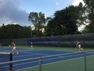 Spartan Girls Tennis loses to Centennial in early season match