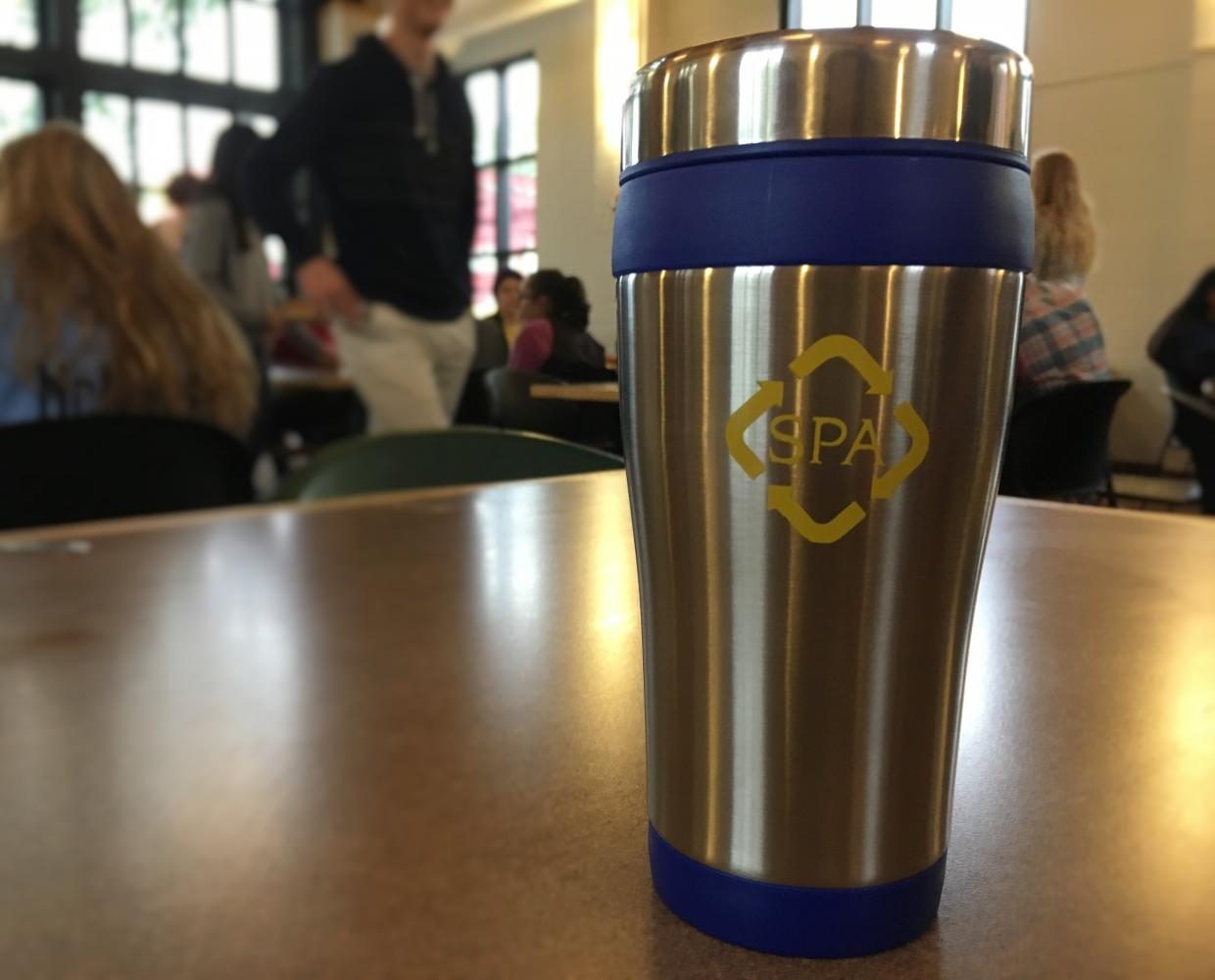 U.S.C. will sell reusable bottles and mugs to reduce waste at SPA.