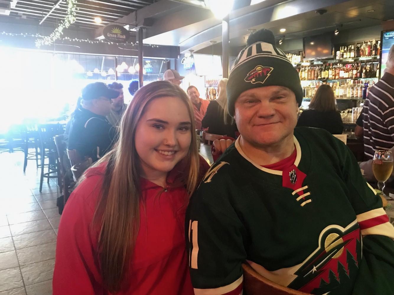 The United hockey team held an event for Russ Ebnet on Oct. 21 at Burger Moes in St. Paul to announce their fundraising efforts. “[...][You] aren’t just playing for yourself, you’re playing for your whole community. It’s helping us all become bigger people and realize how important it is to help out in things you believe in,” United player Kenzie Giese said.