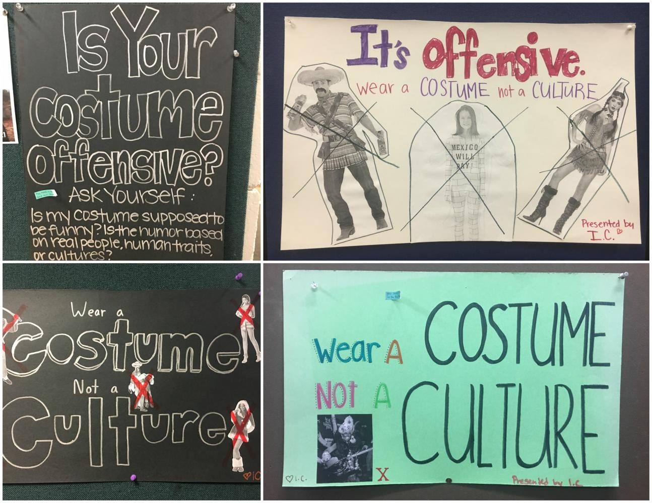 IC posters demote cultural appropriation in Halloween costumes