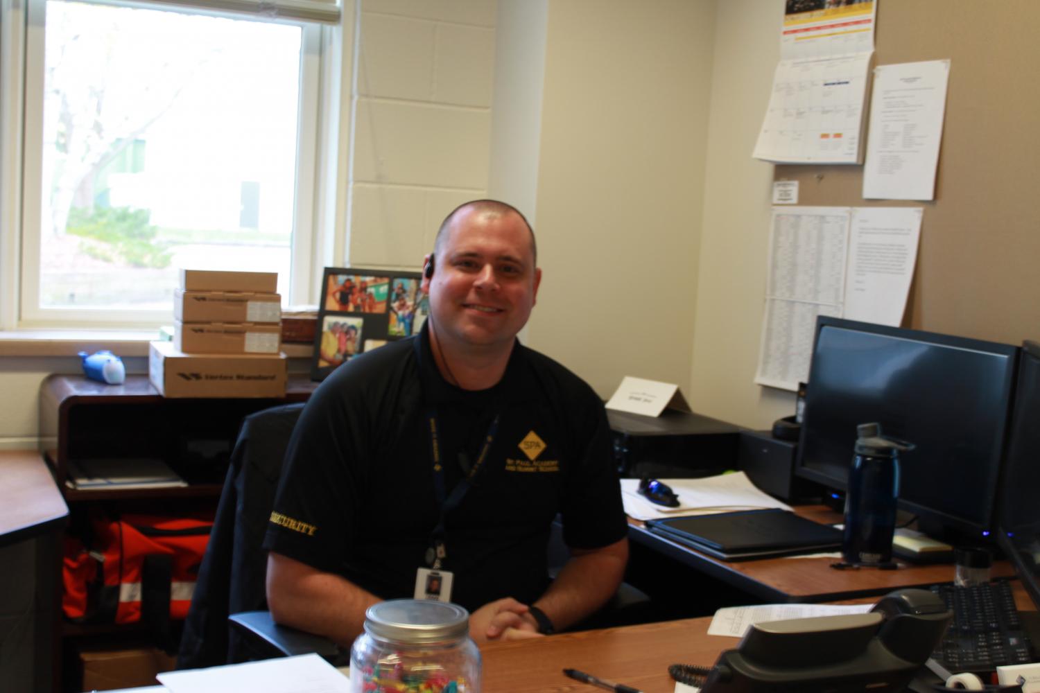 Supervisor, Craig Kosse,  works to make sure that security at SPA runs smoothly.