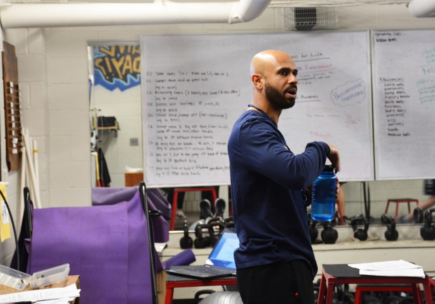 Kellan Minter is the new substitute teacher for fitness for life. 