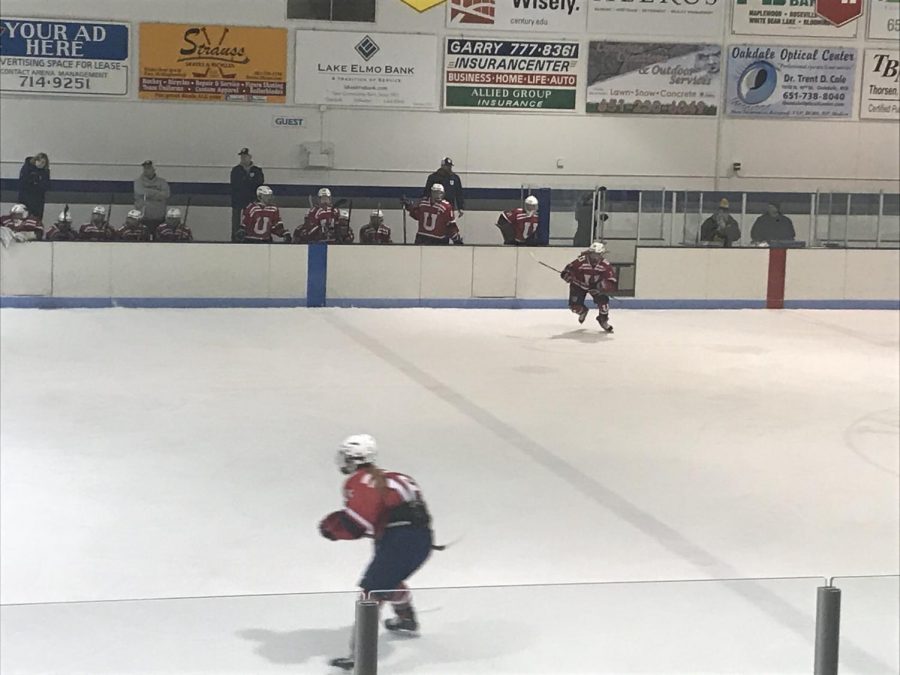 ROAD TO STATE. United Girls Hockey played Tartan on Nov. 15 in their second game of their season. They won 4-3.