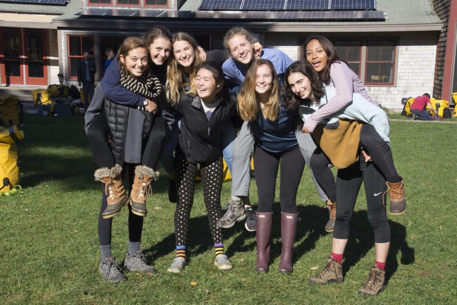 Junior Lucie Hoeschen attended Camp Chewonki for her first semester, learning about the environment and community living. "I'll miss everything about Chewonki," Hoeschen said.