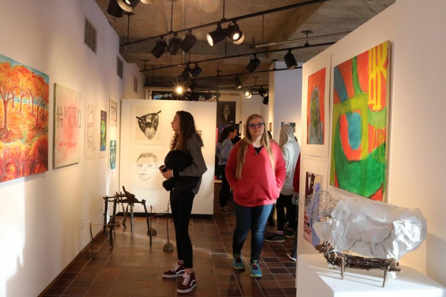 Fall semester art work showcased in winter student show