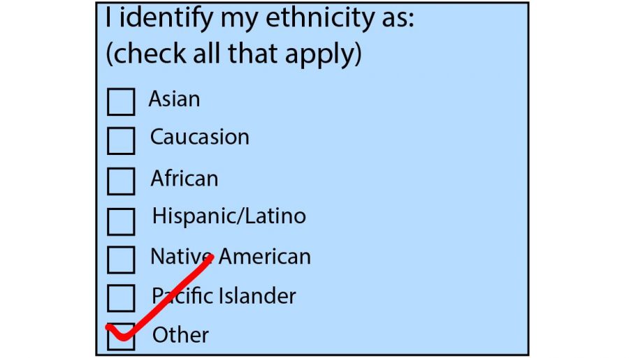 Non-inclusive race options such as these on standardized tests provoke frustration for many multiracial students. When you are a person of two or more heritages it can feel a lot like you’re supposed to choose which one or people expect you to choose one., senior Aaron Datta said. 