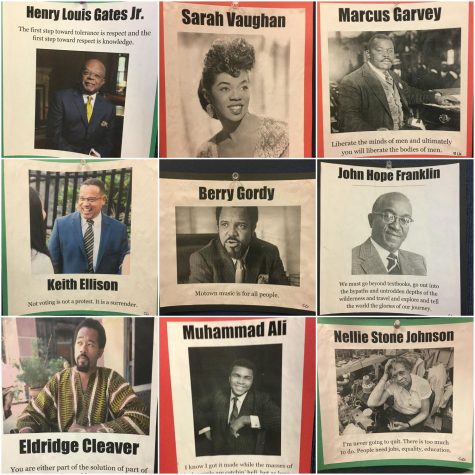 Intercultural Club posted dozens of photos of notable figures in black history.