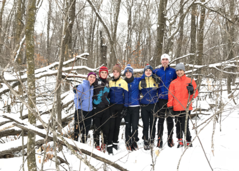 SAY CHEESE. The Nordic team poses after their training at Maplelag Resort in Callaway, Minnesota.
