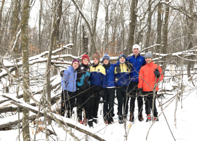 SAY CHEESE. The Nordic team poses after their training at Maplelag Resort in Callaway, Minnesota. 