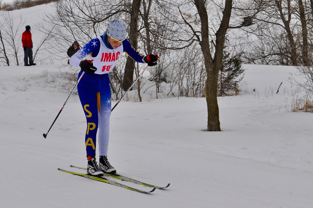 Senior Val Hart races to her second consecutive IMAC individual championship. Photo submitted by Becky Moradian