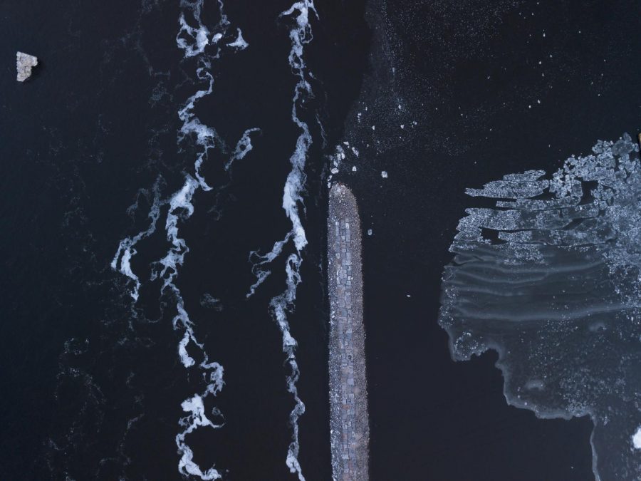 Junior Koji Gutzmann's second photo at the Best 100 art exhibition entitled "Mississippi River."