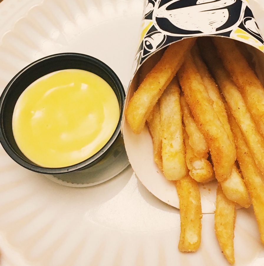 These Nacho Fries are unique in that they are thicker than normal french fries. Seasoned with mexican spices, they are crispy on the outside and soft on the inside.