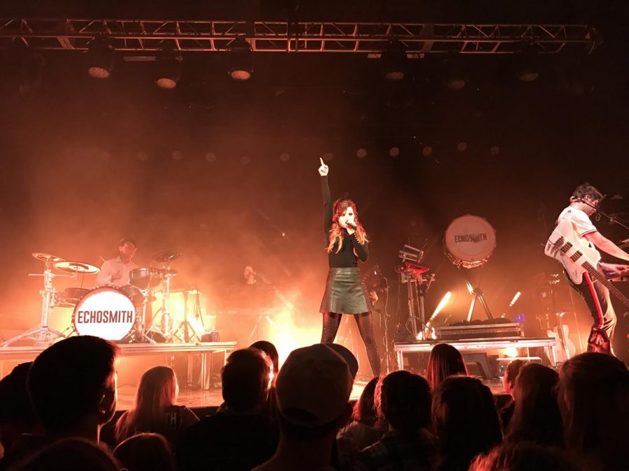 Lead singer, Sydney Sierota, brings a powerful presence to the stage