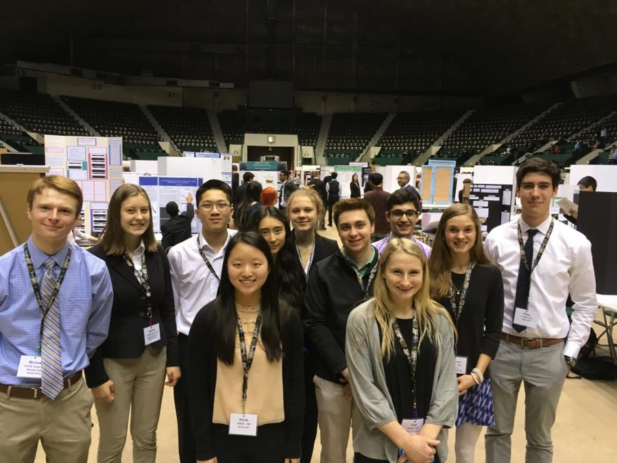 The students from the Advanced Science Research and Technology classes competed at the Twin Cities Regional Science Fair in March. Enneking-Norton, Hall, and Ellis qualified for ISEF at the regional fair. They will compete in Pittsburgh in May. 