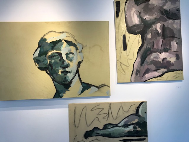 Senior Lillian Pettigrew's art work questions the connection between female bodies and art.