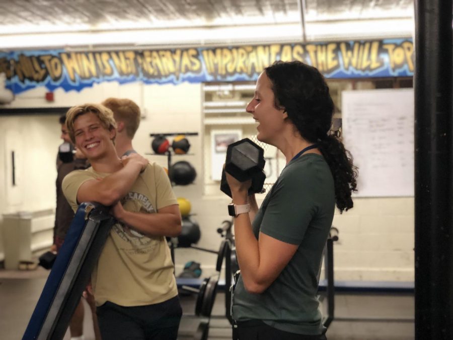 With two female-identifying advisers, the Weightlifting Club is open to female lifters. Gender diversity is so important because strength and being empowered by strength is not gender specific, US Fitness For Life and Weightlifting Club adviser Cari Jo Anderson said. 