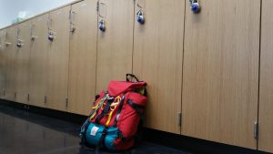 Are backpacks enough, or are lockers needed for extra space?