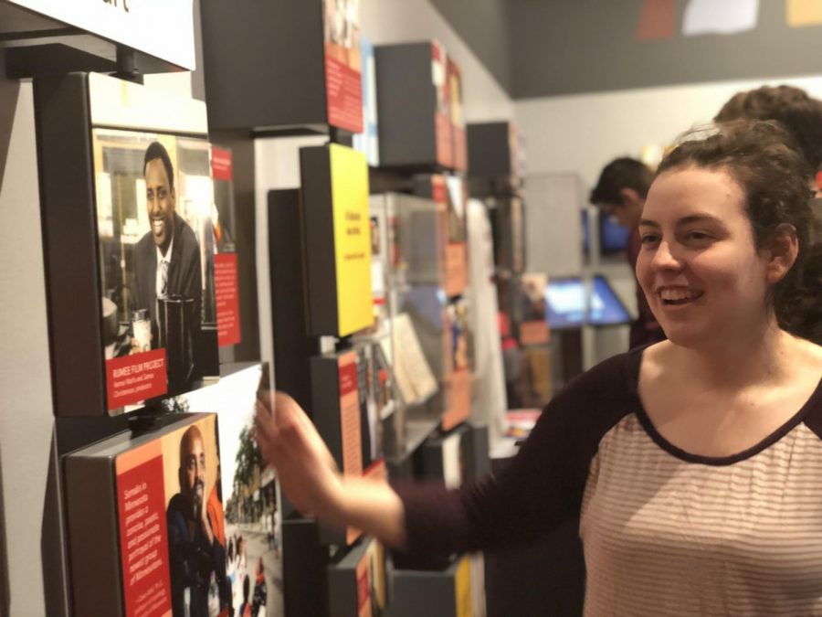 Senior Kayla Edmundson spins the images to reveal a different story as written by a Somali refugee who lives in Minnesota. 