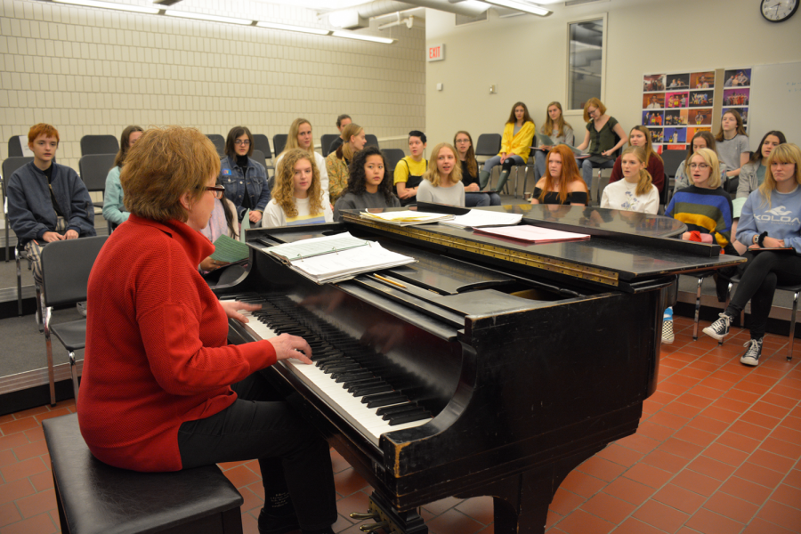 Klus directs the Summit Singers. "I want to make sure they still have that opportunity to sing if they want to,” Klus said.