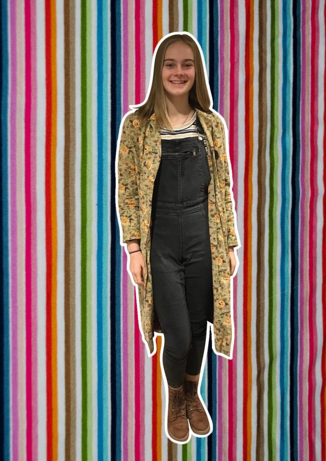"I love this coat because my friend's mom gave it to me. She was having a garage sale and I saw this and I was like, can I have this? And she said yeah!" -Sophomore Grace Krasny