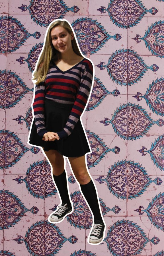 "Now that it's getting cold, sweaters and knee socks are finally appropriate!" -Junior Maddy Breton