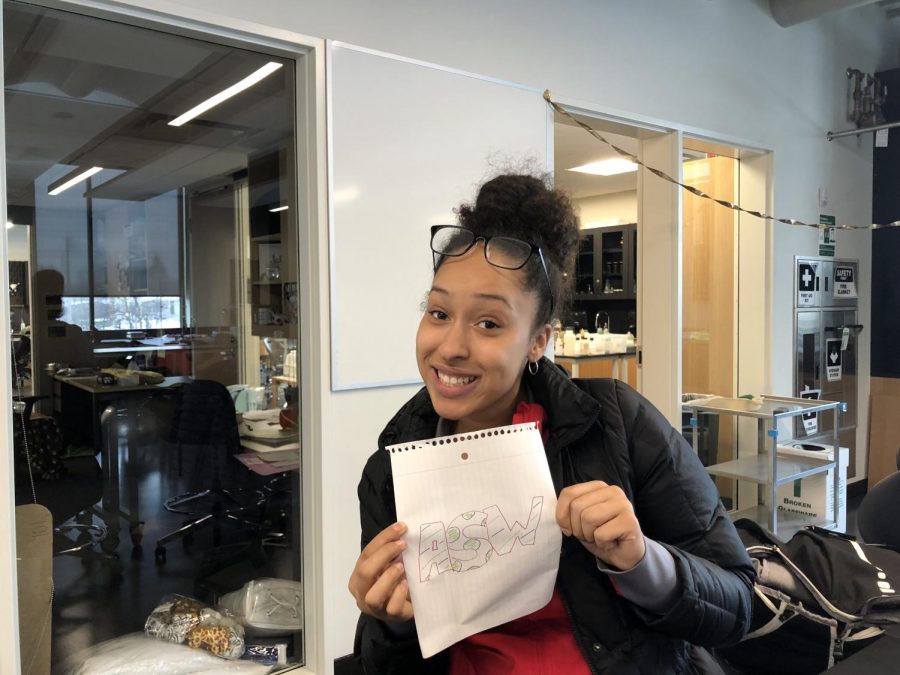"My initials are colorful and so is my personality. My name is also pretty unique. Not a lot of people have my name or my middle name (which is Simone) and no one knows how to spell my name right which is annoying. But it's individual and that's why I like it," junior Arie Walker said. 