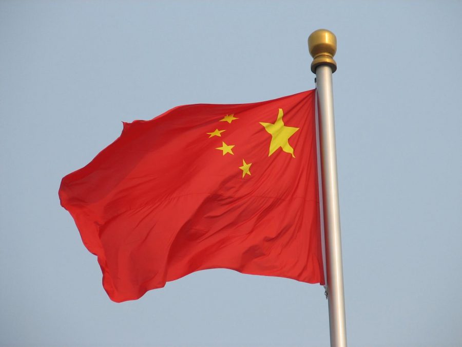 The Chinese flag. 