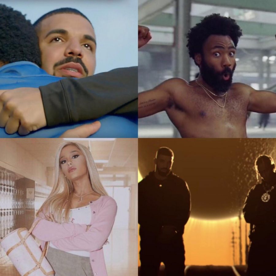 Gods Plan, This is America, Thank U, Next, and Sicko Mode all were songs that topped the charts in 2018.