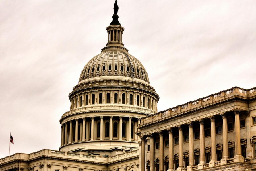 The United States Capitol on a cloudy day. "I'm really concerned for this country and the direction it's heading in," said 9th grader Sophie Cullen.