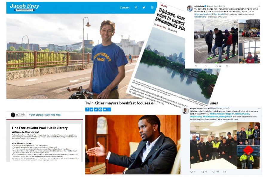 Mayor of Minneapolis Jacob Frey and Mayor of St. Paul Melvin Carter--both of whom sworn into office last January--represent  vanguards for social change in the Twin Cities. 