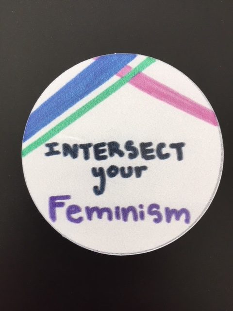 HerSpace asked students to design stickers during an advisory period in celebration of International Women's Day.