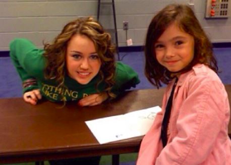 Senior Mia Litmans encounter with Miley Cyrus.