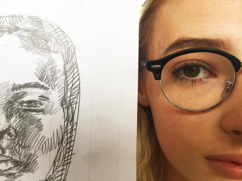 Proportions are an important part of Christensen's portrait sketches.