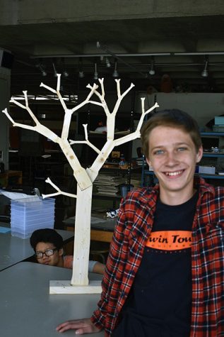 Grant Mortenson enjoys sculpture classes at SPA and would like to try photography next.