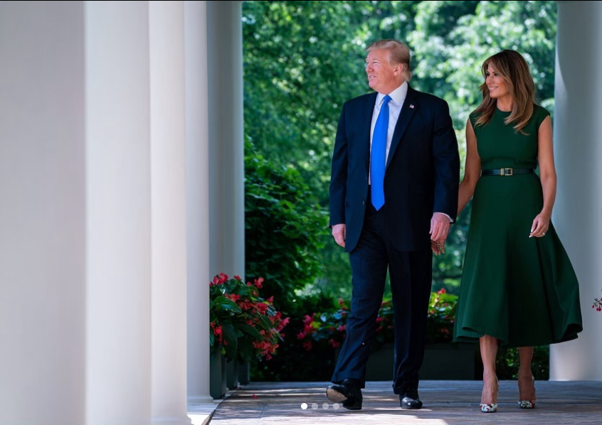 Trump hosted the 2019 iftar dinner alongside his wife, Melania Trump.