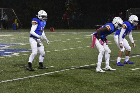 Senior captain Tommy Stoplestad prepares for a play. 