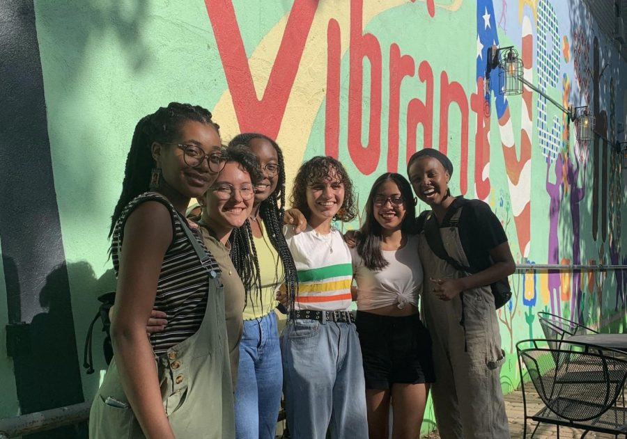 META. META founders, Winfrey Oenga, Ana Keller-Flores, Ijeoma Ugboajah, Sara Flores, Britney Chino, and Miski Omar gather for a photo. “META started this past summer after I and a few other friends who were all a part of a different youth organization came together and realized [that] organization, while being a great segue to being involved in our community, wasn’t directly going after the things we wanted,” co-founder Britney Chino said.