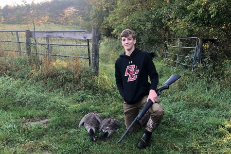 Bottern likes to go hunting early in the morning with his friends and father.