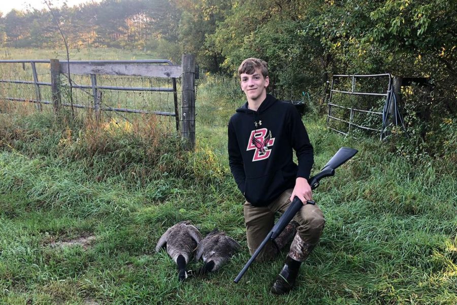 Bottern likes to go hunting early in the morning with his friends and father. My favorite thing about hunting is right before sunrise when the light is shining over the water and it is completely silent, Bottern said. 