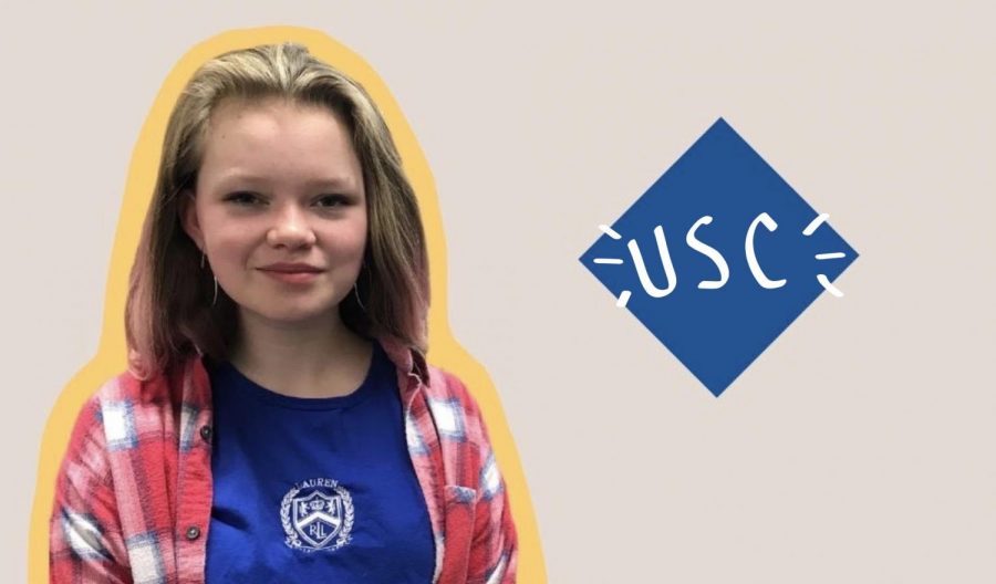 Not enough people had ran for USC the year before, so Hartfeldt decided to run this year. “I thought that I would be a good person to represent the student body because I'm fairly outgoing and assertive... I like to take control and make sure everything is running smoothly” she said.