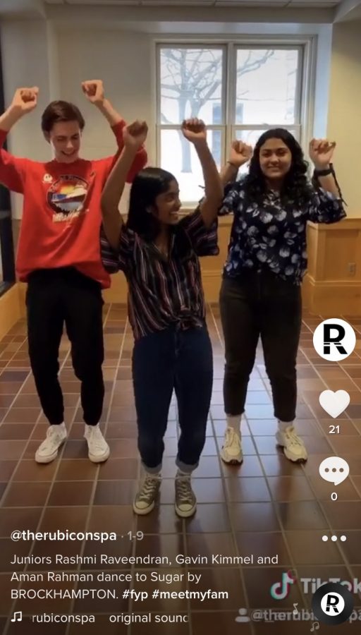 Juniors Rashmi Raveendran, Aman Rahman and Gavin Kimmel dance to Sugar by BROCKHAMPTON. 