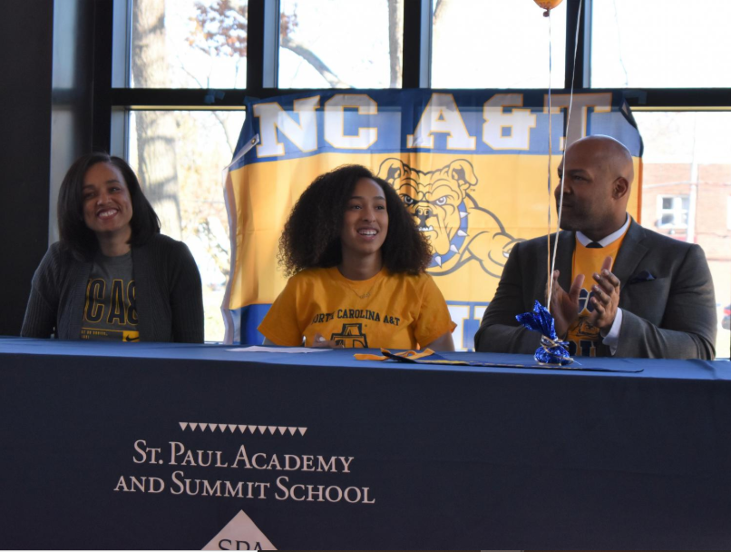 Senior Arie Walker committed to play Volleyball at North Carolina A&T State University in November. 