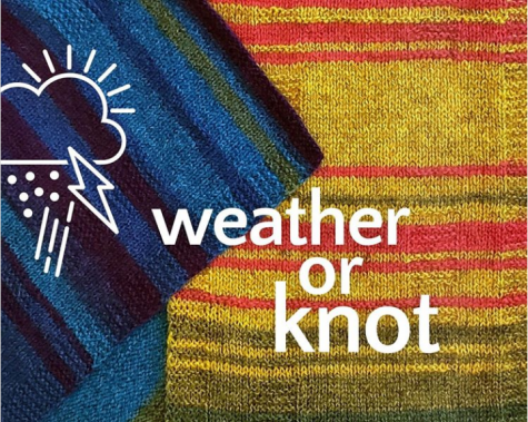 The Yarnery in St. Paul sells the Weather or Knot kits to create a timeline of weather events in a wearable accessory to spread awareness about environmental data protection.