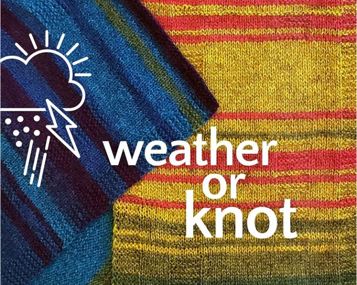 The Yarnery in St. Paul sells the Weather or Knot kits to create a timeline of weather events in a wearable accessory to spread awareness about environmental data protection.