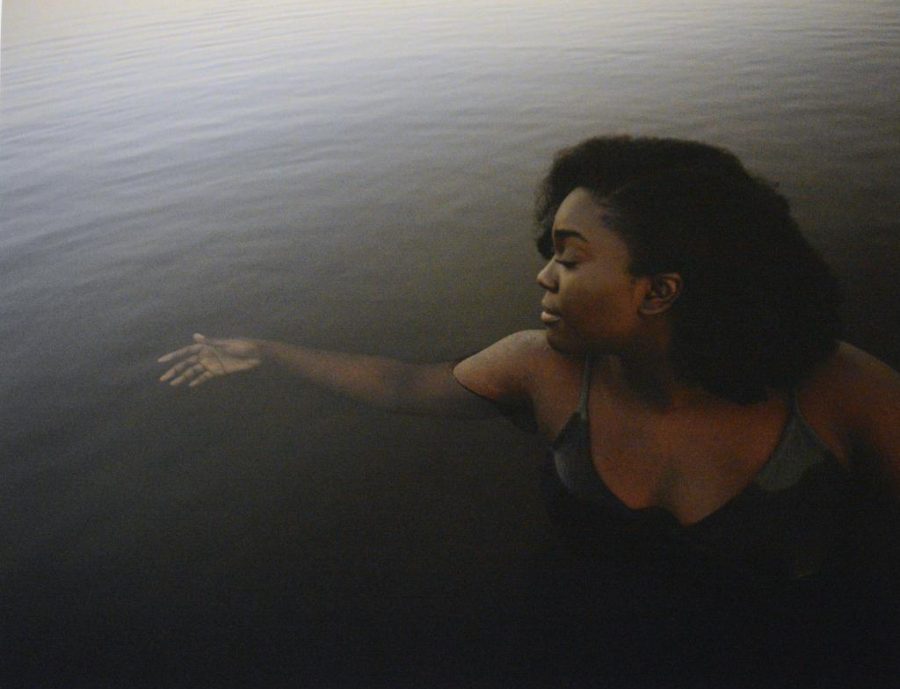 One of US art teacher Mara Duvra's photographs in the gallery. Her photographs were placed alongside a poem that inspired them called "A Litany for Survival" by Audre Lorde. "Whenever I’m making work, I’m thinking about the experience of viewing the work. For me, the experience I’m hoping to empart is one of stillness, of calm, of thinking about the space around you in a different way," Duvra said.