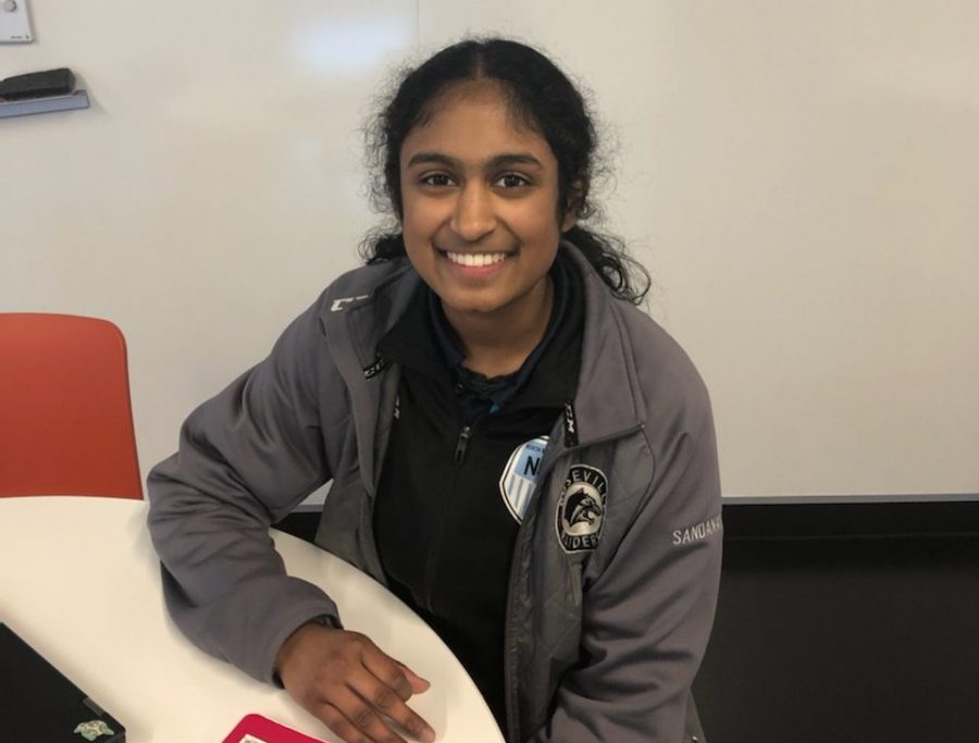 9th grader Ashwini Sandanayake started playing hockey on an all boys hockey team this year. I had a lot of fun, and it was a good experience. And it’ll probably be my last year of hockey, so I think I ended on a really good note.