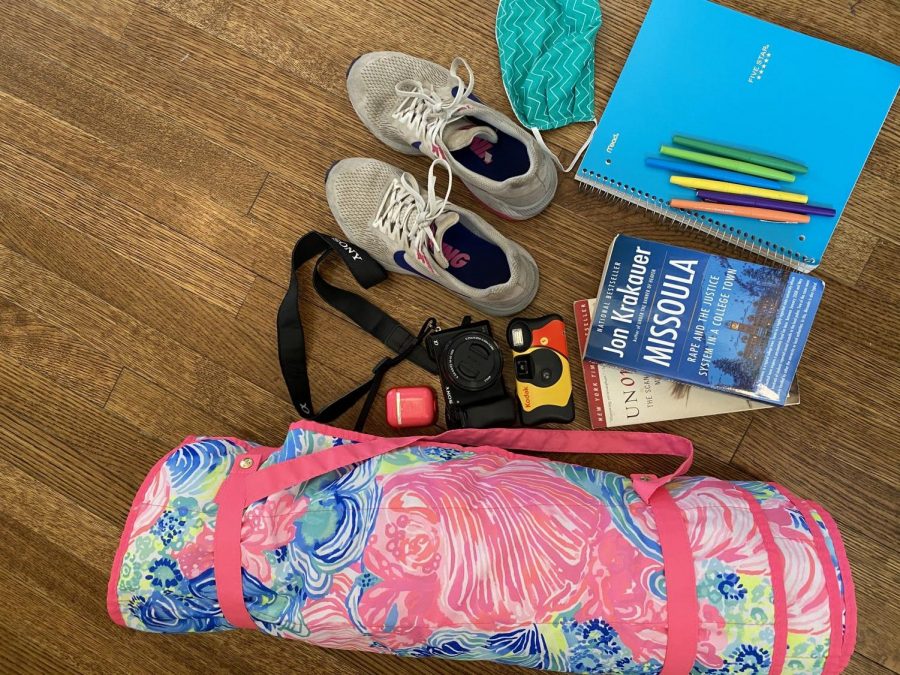 One of my quarantine essentials is my tennis shoes because even with track being canceled, I’ve been going on a lot of runs. I also need my AirPods to listen to music while running. I also have been reading a lot of really good books. I’ve read "Missoula" by John Krakauer, "Unorthodox" by Deborah Feldman, "The Lost Girls of Paris "by Pam Jenoff, "Little Women" by Louisa May Alcott, and I’m currently reading "The Latehomecomer" by Kao Kalia Yang. Another recent essential is a mat that I’ve been doing yoga on or just lying on it outside in the sunlight. Even though my family has cut down nearly all visits to stores or other outings requiring human contact, anytime we do see people, we need our homemade masks. 